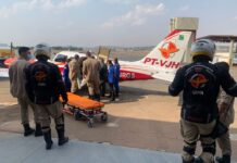 Corpo de Bombeiros transporta criança de 9 meses de Catalão para o Hospital das Clínicas, em Goiânia