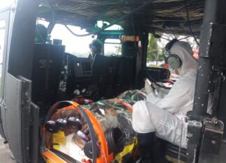 GOA e SAER realizam mais um transporte aeromédico de paciente com COVID-19 no Rio de Janeiro