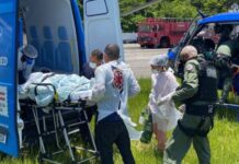 Equipe do GRAER da PM socorre paciente cardiopata de 80 anos de Prado para Porto Seguro, BA