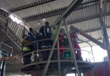 Aeromédico, SAMU e bombeiros resgatam trabalhador que caiu em misturador de concreto