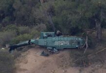 Helicóptero de resgate do Departamento do Xerife de Los Angeles cai e 6 pessoas ficam feridas