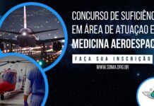Estão abertas as inscrições para obtenção do certificado em área de atuação em medicina aeroespacial