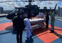 SAMU e CIOPAER realizam transporte aeromédico de paciente com cardiopatia grave de Natal para Recife