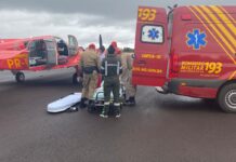 Corpo de Bombeiros de Mato Grosso do Sul transporta paciente para transplante de órgão em São Paulo