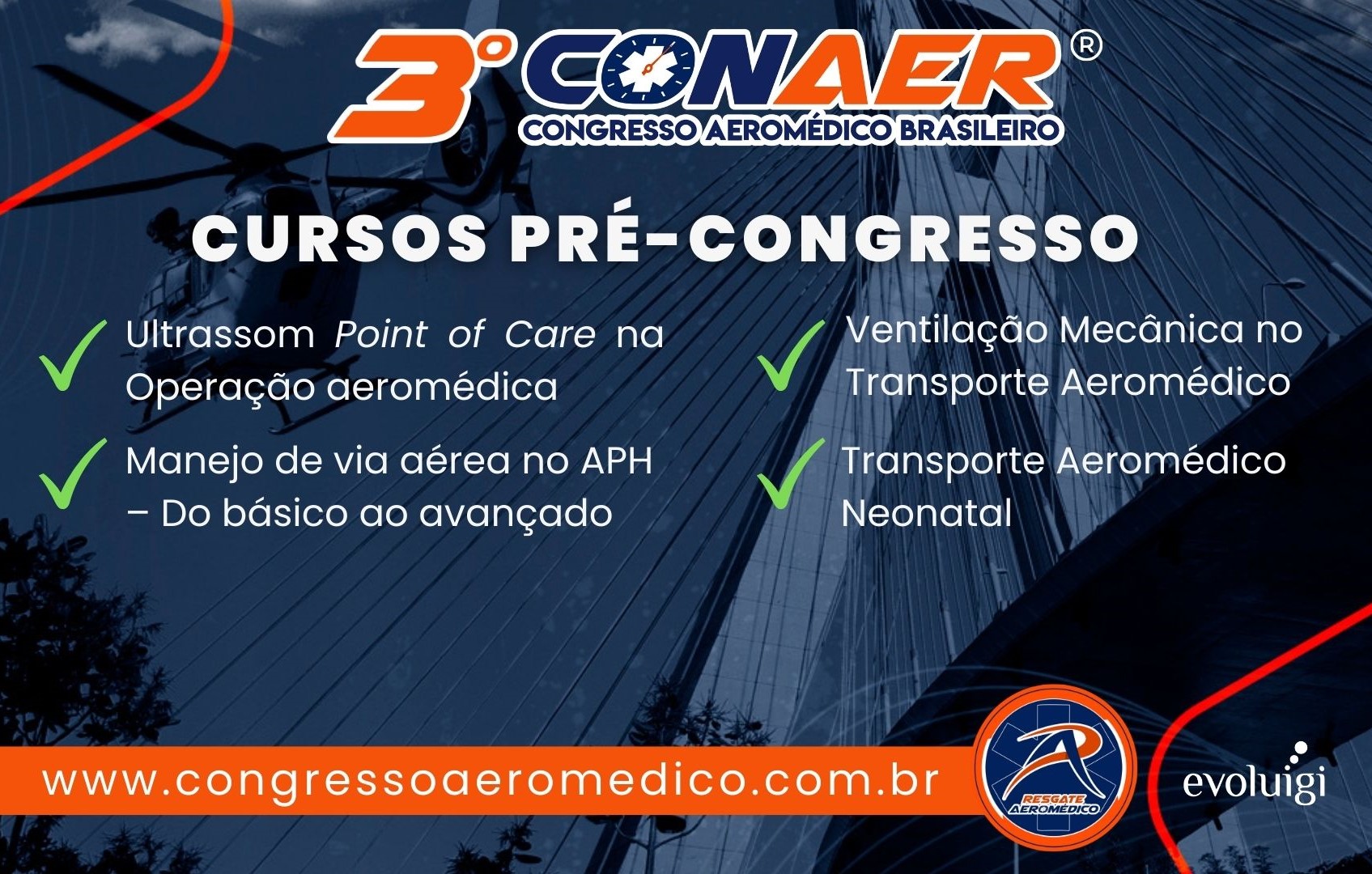 Conheça os temas dos cursos pré-congresso do 3º CONAER