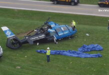 Helicóptero aeromédico sofre acidente após atingir fios de energia em Ohio, EUA