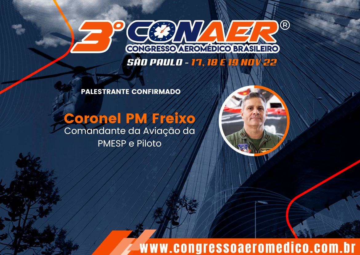 Segurança de voo nas operações aeromédicas será tema de palestra no 3º CONAER