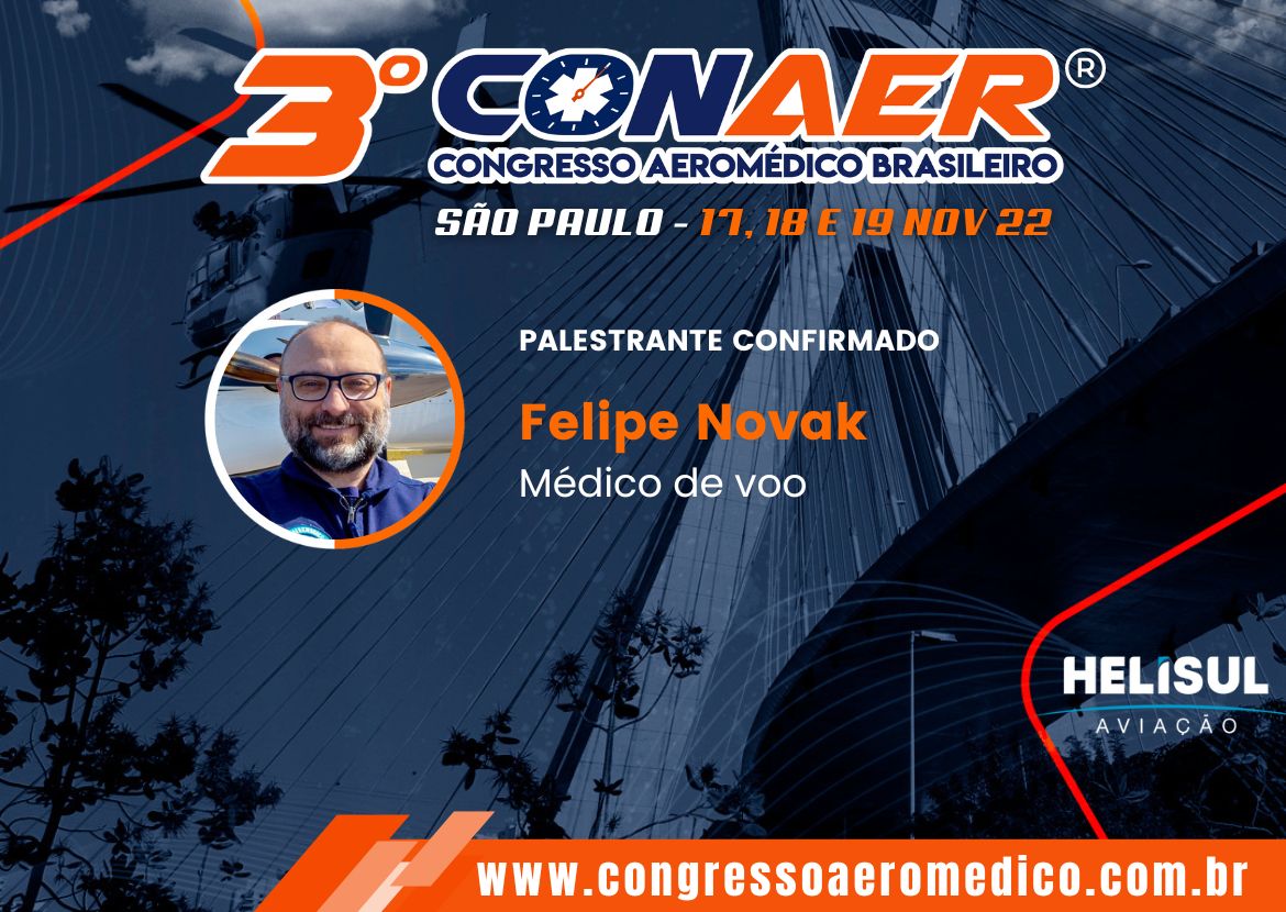 Modelo público-privado das operações aeromédicas no Paraná será tema de palestra no 3º CONAER