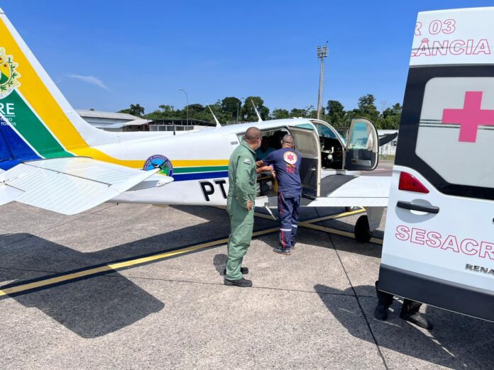 Criança de 7 anos é moradora de Marechal Thaumaturgo. Foto: cedida