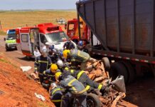 Resgate difícil mobiliza helicóptero do SAMU e bombeiros na região noroeste do Paraná