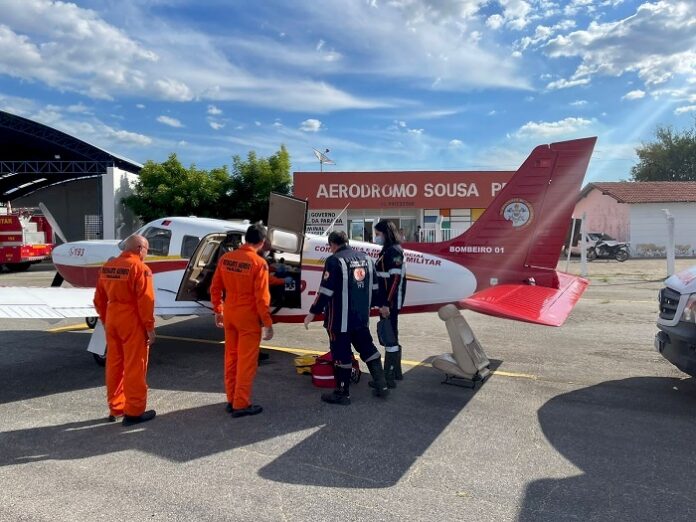 Corpo de Bombeiros da Paraíba é acionado para transportar paciente vítima de acidente vascular encefálico