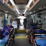 Ônibus de ambulância. Créditos das fotos: Assessoria de Imprensa da OTAN