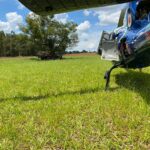 Vítima de atropelamento é resgatada pelo aeromédico do SAMU em área rural de Nova Londrina