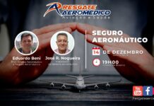 Portal Resgate Aeromédico promove live sobre Seguro Aeronáutico