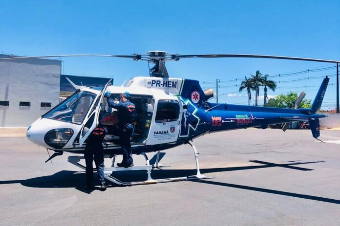 Serviço aeromédico do CONSAMU realizou mais de 4 mil atendimentos em Cascavel e região