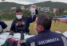 Serviço aeromédico dos Arcanjos de Santa Catarina recebe alvará sanitário