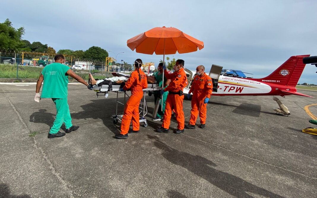 Serviço aeromédico transporta paciente de Minas Gerais para João Pessoa, PB