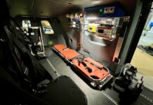 Kit aeromédico da Bucher instalado em versão militar do helicóptero H145 é apresentado na LAAD 2023