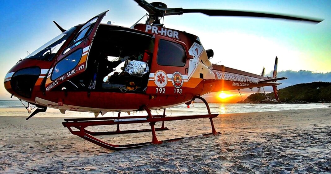 Serviço aeromédico de Santa Catarina contabilizou 1.600 atendimentos de parada cardiorrespiratória em 13 anos