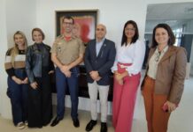 Comitiva de Alagoas visita o CBMSC em busca de boas práticas para o serviço aeromédico do estado