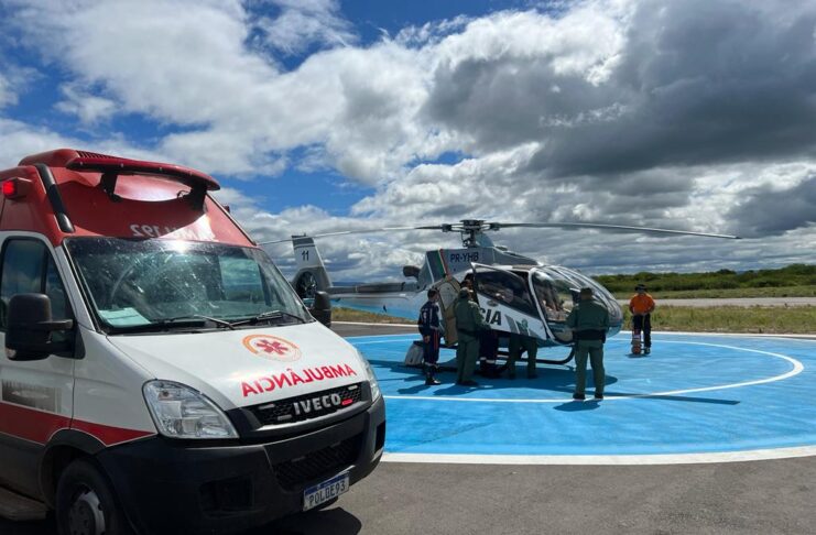 CIOPAER e SAMU realizaram 153 missões aeromédicas em 2024 no Ceará