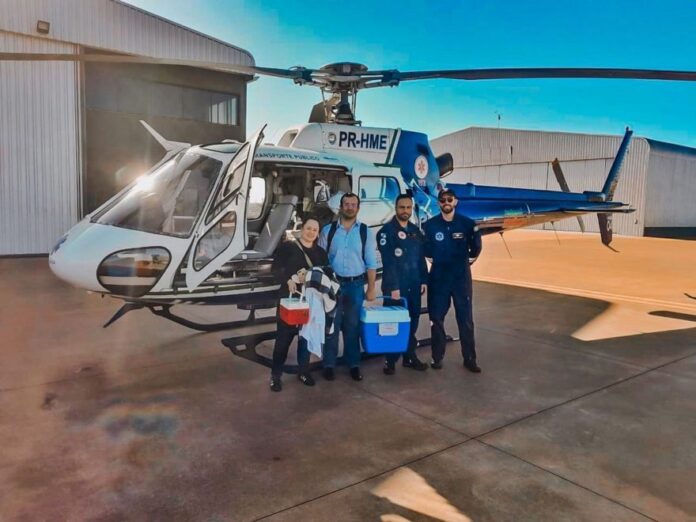 Em pouco mais de 48 horas, aeromédico de Cascavel realiza duas missões de transporte de órgãos