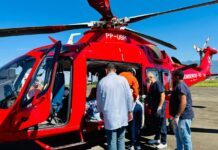 Corpo de Bombeiros do Rio de Janeiro realiza o primeiro transporte aeromédico com o novo AW169