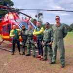 Governo mobiliza 911 servidores e onze helicópteros para resgate e apoio às comunidades do RS. Foto: CBMRS.
