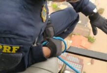 Polícia Rodoviária Federal resgata desabrigados na região do Vale do Taquari, RS