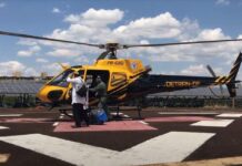 Helicóptero Sentinela 01 do DETRAN transporta 54º coração para transplante