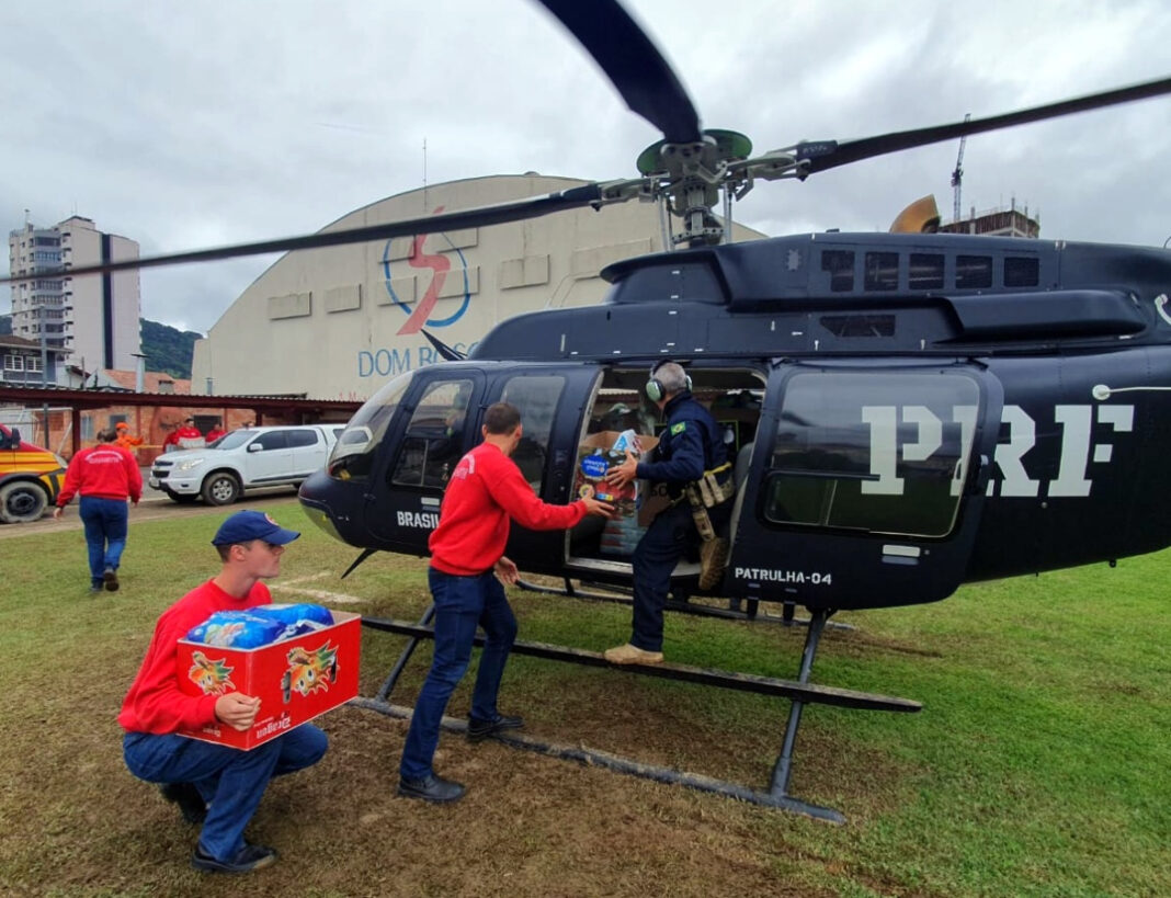 Aeronave da PRF termina trabalhos no Alto Vale com saldo de 52 tarefas realizadas em 10 dias