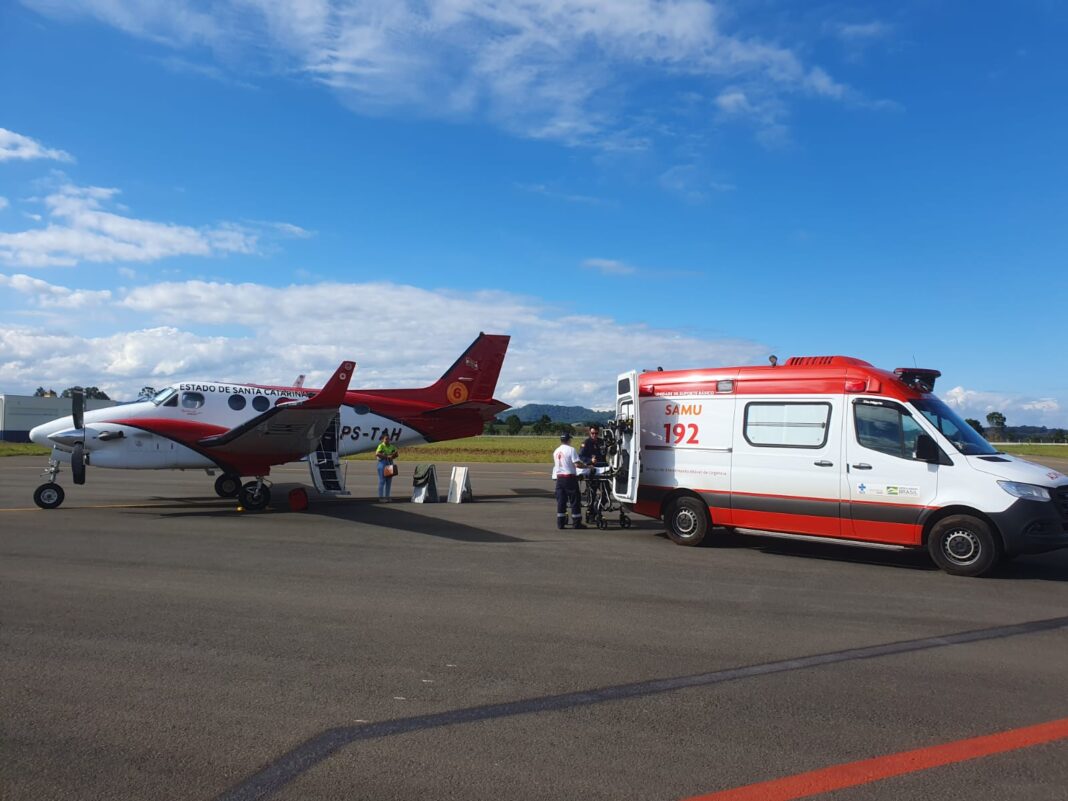 Serviço aeromédico de Santa Catarina realiza a missão de repatriamento mais extensa desde sua criação