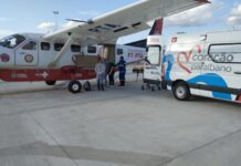 Grupo de Resgate Aeromédico transfere criança com TCE de Cajazeiras para Campina Grande, PB
