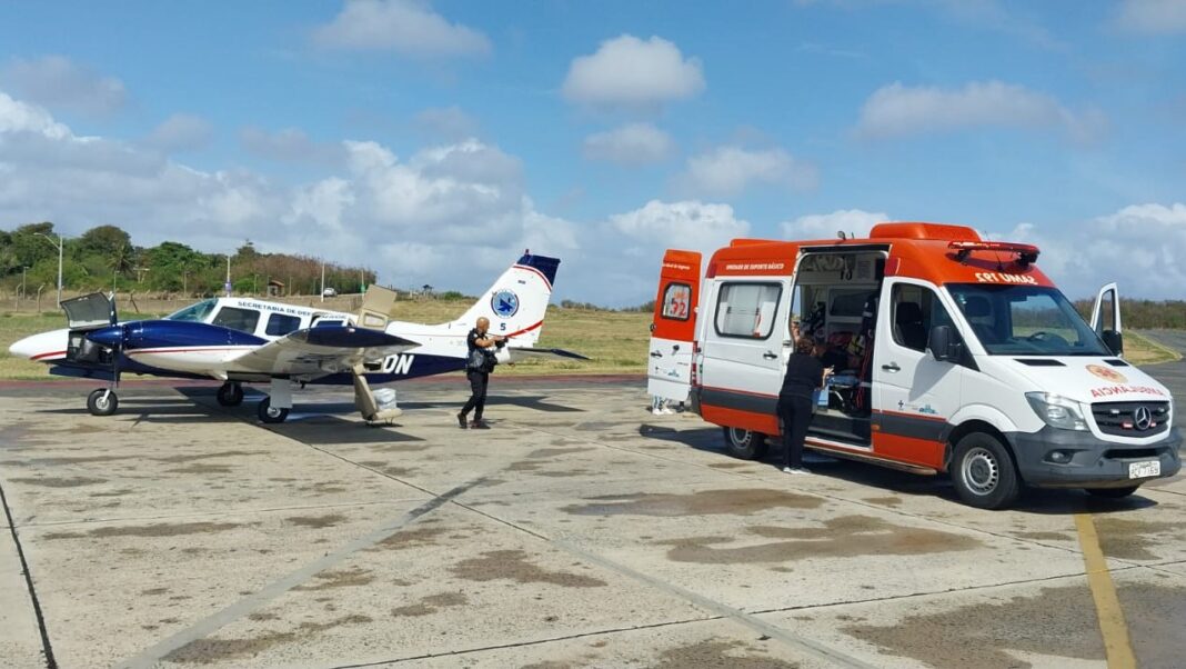 GTA de Pernambuco realiza o primeiro transporte aeromédico com o avião Seneca II