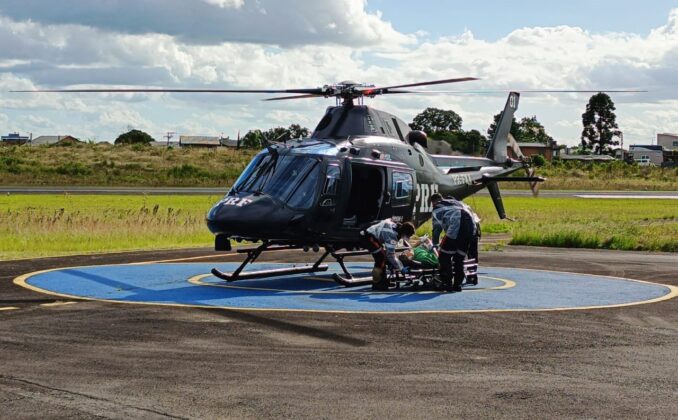 PRF e SAMU Regional de Caxias do Sul realizam transporte aerom&eacute;dico in&eacute;dito.