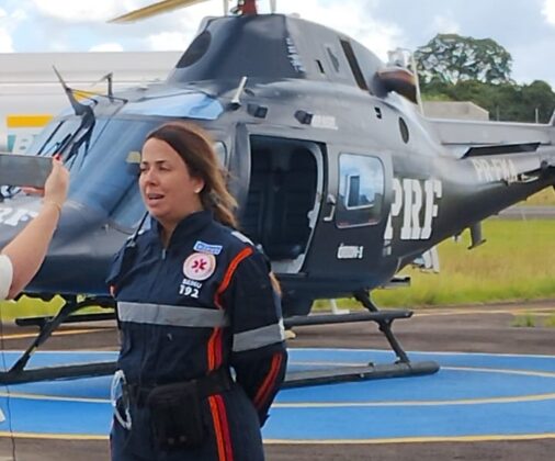 PRF e SAMU Regional de Caxias do Sul realizam transporte aerom&eacute;dico in&eacute;dito.