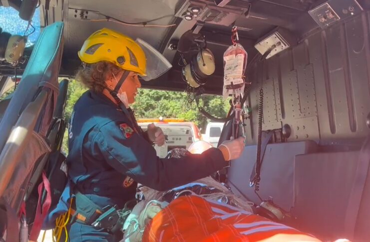 SAMU comemora 20 anos com mais de 2 milhões de atendimentos à população catarinense SAMU Aeromédico de Santa Catarina realiza hemotransfusão em vítima presa nas ferragens na BR-282