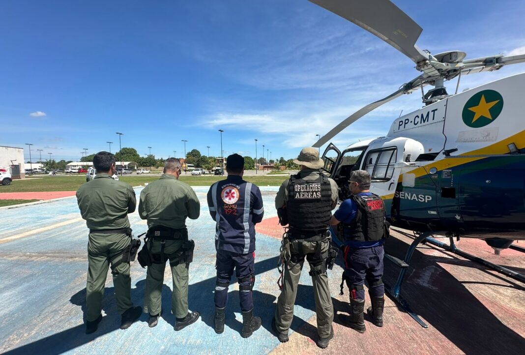 Serviço aeromédico do CIOPAER socorreu três pacientes que precisavam de atendimento de urgência