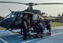 Departamento Integrado de Operações Aéreas realizou 124 operações aéreas em 2023 Além das ações em apoio às operações das Forças de Segurança, o DIOA também realizou ações humanitárias e de resgate em comunidades de difícil acesso. Foto: (Carlos Soares/SSP-AM )