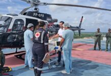 Transporte aeromédico de paciente com AVC Isquêmico agiliza atendimento e evita sequelas graves Transporte aeromédico transfere paciente com AVC Isquêmico, agiliza atendimento e evita sequelas graves