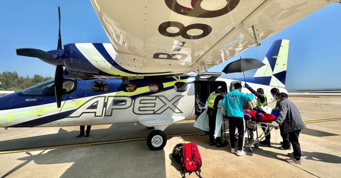 Avião bimotor Tecnam P2012 Sentinel SMP é mais uma opção para operações aeromédicas