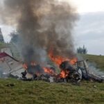 Dois pilotos, uma médica e um enfermeiro morrem em acidente aéreo em Antioquia, Colômbia. Foto: Polícia de Antioquia.