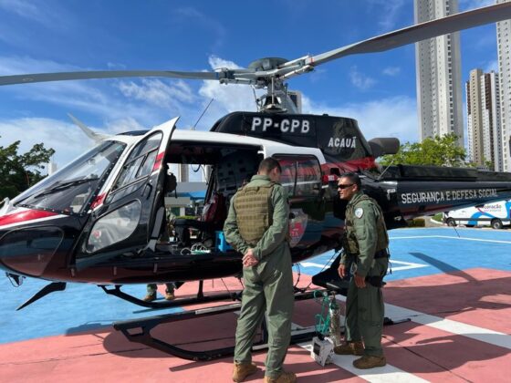 Servi&ccedil;o aerom&eacute;dico da Para&iacute;ba transfere v&iacute;tima de atropelamento de Guarabira para tratamento em Jo&atilde;o Pessoa, PB