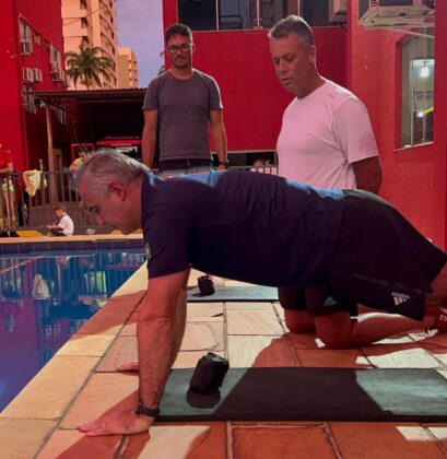 M&eacute;dicos e enfermeiros do SAMU Aerom&eacute;dico de Maring&aacute; realizam teste de aptid&atilde;o f&iacute;sica