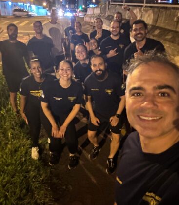 M&eacute;dicos e enfermeiros do SAMU Aerom&eacute;dico de Maring&aacute; realizam teste de aptid&atilde;o f&iacute;sica