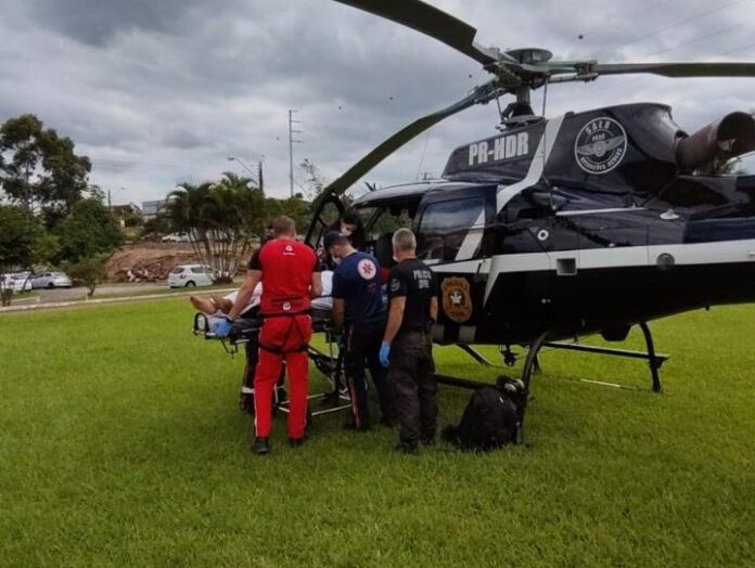 Equipe aeromédica do SAER/SARASUL atende dois pacientes no mesmo dia