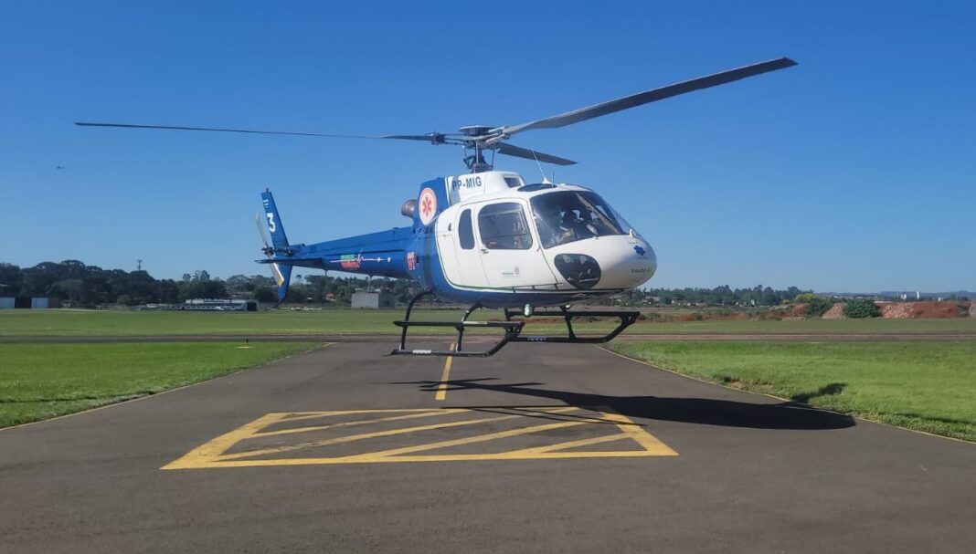 Aeromédico do SAMU Campos Gerais completa 6 anos com 2.400 atendimentos