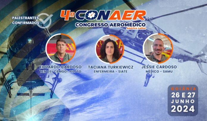 Operações aeromédicas integradas no estado de Goiás será tema de painel no 4º CONAER
