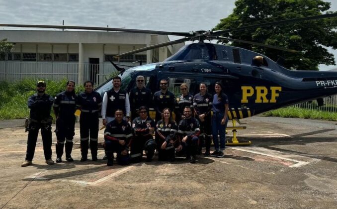 PRF e SAMU Regional Sete Lagoas e Curvelo realizam novo mapeamento para estabelecer locais estratégicos de pouso