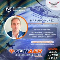 Transporte Aeromédico Transoceânico será tema de palestra internacional no 4º CONAER